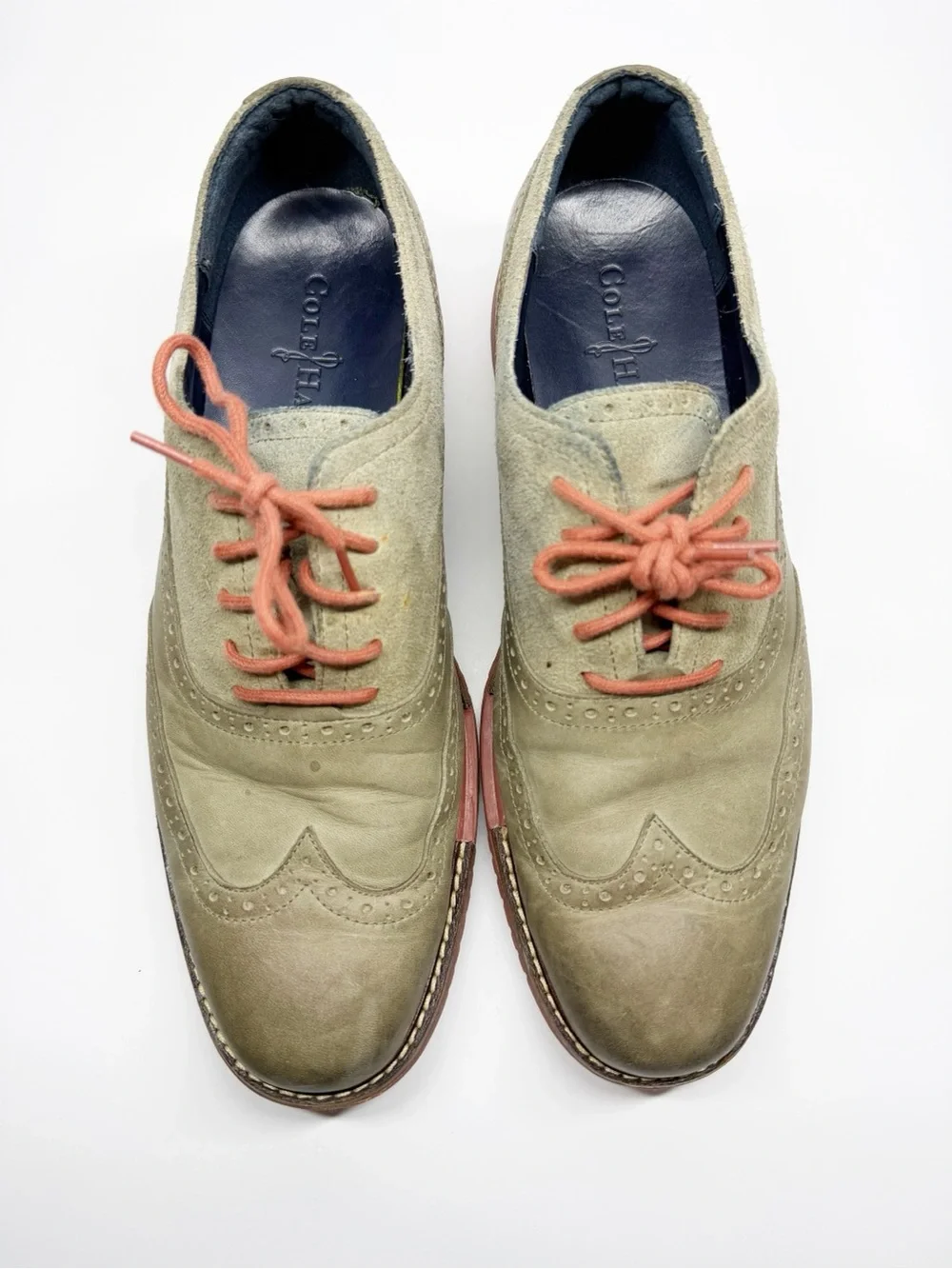 Cole Haan Suede Leather Oxford Lace Up Loafers